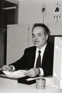 Erkki Ikkelä-Koski toimi pankinjohtajana Varkaudessa vuosina 1988-1993. Kuva: kirjoittajan kotialbumi.